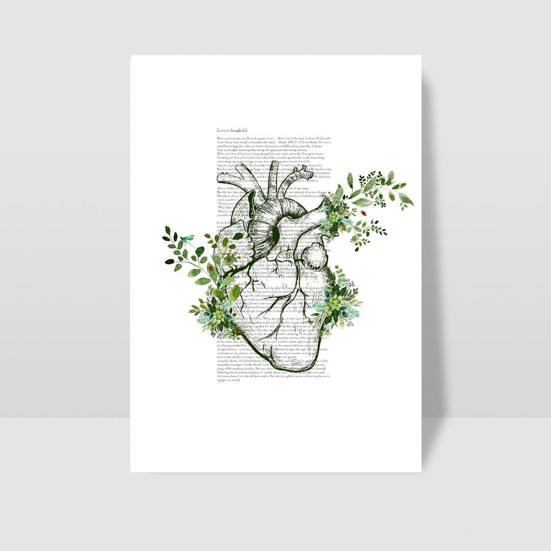 Anatomy in bloom collection set x 3 Love is kind/patient/thoughtful