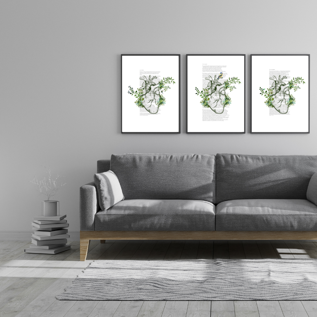Anatomy in bloom collection set x 3 Love is kind/patient/thoughtful