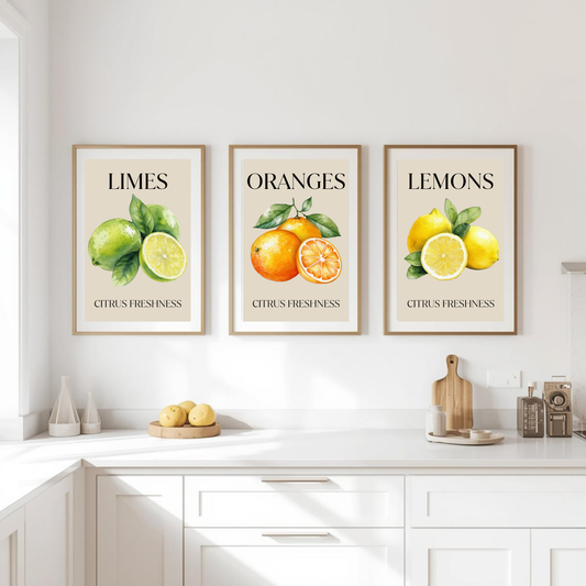 Citrus fresh collection x 3 Orange / Lime/ Lemon