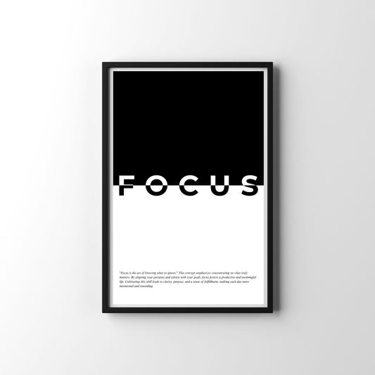 Minimal mindset series focus